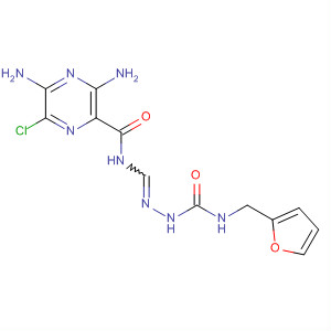 64077-88-9  Pyrazinecarboxamide,3,5-diamino-6-chloro-N-[[[[(2-furanylmethyl)amino]carbonyl]amino]iminomethyl]-