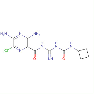 64077-91-4  Pyrazinecarboxamide,3,5-diamino-6-chloro-N-[[[(cyclobutylamino)carbonyl]amino]iminomethyl]-