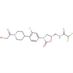 640772-97-0  Ethanethioamide,2,2-difluoro-N-[[(5S)-3-[3-fluoro-4-[1-(hydroxyacetyl)-4-piperidinyl]phenyl]-2-oxo-5-oxazolidinyl]methyl]-