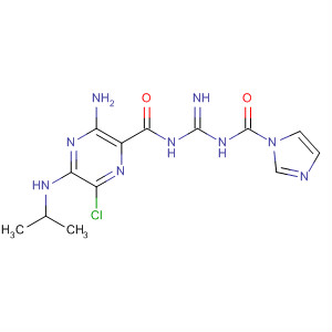 64078-05-3  Pyrazinecarboxamide,3-amino-6-chloro-N-[[(1H-imidazol-1-ylcarbonyl)amino]iminomethyl]-5-[(1-methylethyl)amino]-