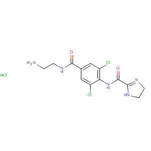 64125-18-4  1H-Imidazole-2-carboxamide,N-[4-[[(2-aminoethyl)amino]carbonyl]-2,6-dichlorophenyl]-4,5-dihydro-,monohydrochloride