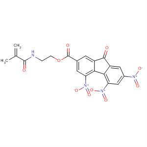 64129-09-5  9H-Fluorene-2-carboxylic acid, 4,5,7-trinitro-9-oxo-,2-[(2-methyl-1-oxo-2-propenyl)amino]ethyl ester