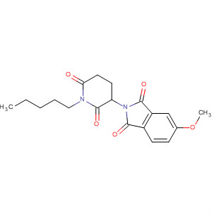 64139-08-8  1H-Isoindole-1,3(2H)-dione,2-(2,6-dioxo-1-pentyl-3-piperidinyl)-5-methoxy-