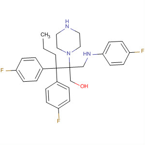 641637-93-6  1-Piperazineethanol,4-[4,4-bis(4-fluorophenyl)butyl]-a-[[(4-fluorophenyl)amino]methyl]-
