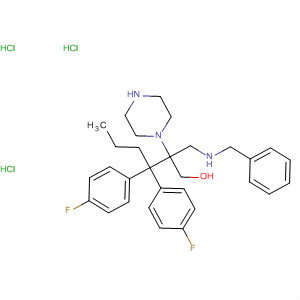 641638-07-5  1-Piperazineethanol,4-[4,4-bis(4-fluorophenyl)butyl]-a-[[(phenylmethyl)amino]methyl]-,trihydrochloride