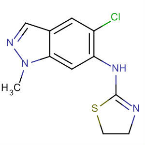 64166-81-0  1H-Indazol-6-amine, 5-chloro-N-(4,5-dihydro-2-thiazolyl)-1-methyl-