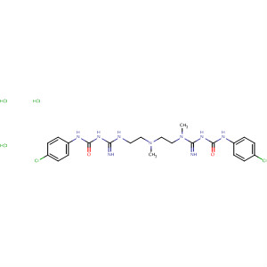 64168-91-8  2,4,7,10,12-Pentaazatridecanediamide,N,N'-bis(4-chlorophenyl)-3,11-diimino-4,7-dimethyl-, trihydrochloride