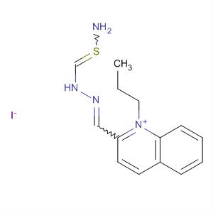 64170-23-6  Quinolinium, 2-[[(aminothioxomethyl)hydrazono]methyl]-1-propyl-, iodide