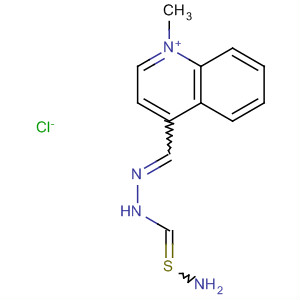 64170-42-9  Quinolinium, 4-[[(aminothioxomethyl)hydrazono]methyl]-1-methyl-,chloride
