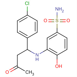 64186-70-5  Benzenesulfonamide,3-[[1-(4-chlorophenyl)-3-oxobutyl]amino]-4-hydroxy-