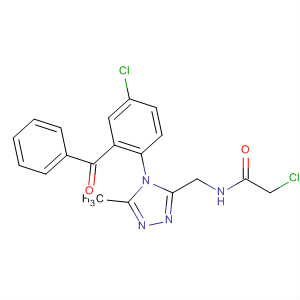 64194-75-8  Acetamide,N-[[4-(2-benzoyl-4-chlorophenyl)-5-methyl-4H-1,2,4-triazol-3-yl]methyl]-2-chloro-