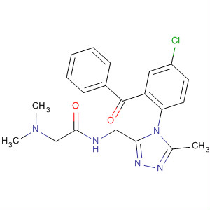 64194-77-0  Acetamide,N-[[4-(2-benzoyl-4-chlorophenyl)-5-methyl-4H-1,2,4-triazol-3-yl]methyl]-2-(dimethylamino)-