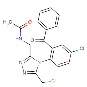 64194-92-9  Acetamide,N-[[4-(2-benzoyl-4-chlorophenyl)-5-(chloromethyl)-4H-1,2,4-triazol-3-yl]methyl]-