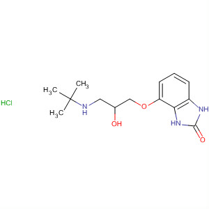 64208-32-8  2H-Benzimidazol-2-one,4-[3-[(1,1-dimethylethyl)amino]-2-hydroxypropoxy]-1,3-dihydro-,monohydrochloride