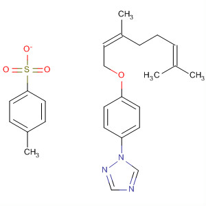 642088-85-5  1H-1,2,4-Triazole, 1-[4-[[(2Z)-3,7-dimethyl-2,6-octadienyl]oxy]phenyl]-,mono(4-methylbenzenesulfonate)
