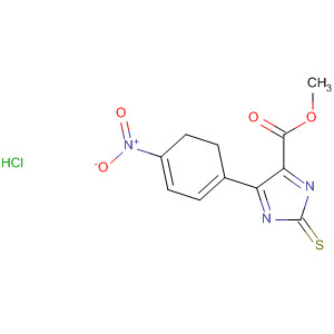 64220-18-4  1H-Imidazole-4-carboxylic acid, 2,3-dihydro-5-(4-nitrophenyl)-2-thioxo-,methyl ester, hydrochloride