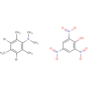 64230-21-3  Benzenamine, 3,5-dibromo-N,N,2,4,6-pentamethyl-, compd. with2,4,6-trinitrophenol (1:1)