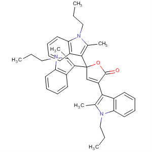 64232-40-2  2(5H)-Furanone, 3,5,5-tris(2-methyl-1-propyl-1H-indol-3-yl)-