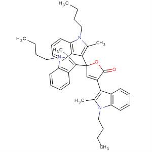 64232-55-9  2(5H)-Furanone, 3,5,5-tris(1-butyl-2-methyl-1H-indol-3-yl)-