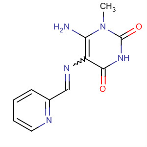64232-74-2  2,4(1H,3H)-Pyrimidinedione,6-amino-1-methyl-5-[(2-pyridinylmethylene)amino]-
