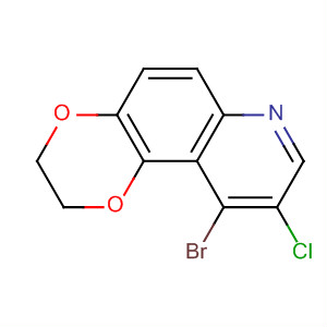 642478-17-9  1,4-Dioxino[2,3-f]quinoline, 10-bromo-9-chloro-2,3-dihydro-