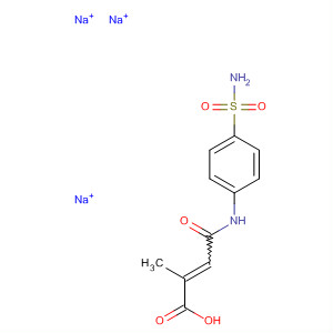 64260-78-2  2-Butenoic acid, 4-[[4-(aminosulfonyl)phenyl]amino]-2-methyl-4-oxo-,trisodium salt