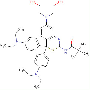 64266-72-4  Propanamide,N-[7-[bis(2-hydroxyethyl)amino]-4,4-bis[4-(diethylamino)phenyl]-4H-3,1-benzothiazin-2-yl]-2,2-dimethyl-