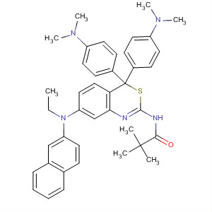 64266-80-4  Propanamide,N-[4,4-bis[4-(dimethylamino)phenyl]-7-(ethyl-2-naphthalenylamino)-4H-3,1-benzothiazin-2-yl]-2,2-dimethyl-