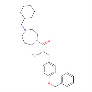 636604-92-7  1H-1,4-Diazepine,1-[(2S)-2-amino-1-oxo-3-[4-(phenylmethoxy)phenyl]propyl]-4-(cyclohexylmethyl)hexahydro-