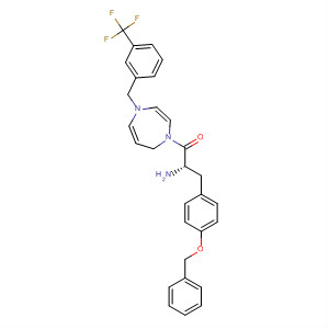 636604-94-9  1H-1,4-Diazepine,1-[(2S)-2-amino-1-oxo-3-[4-(phenylmethoxy)phenyl]propyl]hexahydro-4-[[3-(trifluoromethyl)phenyl]methyl]-