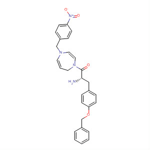 636605-00-0  1H-1,4-Diazepine,1-[(2S)-2-amino-1-oxo-3-[4-(phenylmethoxy)phenyl]propyl]hexahydro-4-[(4-nitrophenyl)methyl]-
