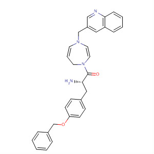 636605-01-1  1H-1,4-Diazepine,1-[(2S)-2-amino-1-oxo-3-[4-(phenylmethoxy)phenyl]propyl]hexahydro-4-(3-quinolinylmethyl)-