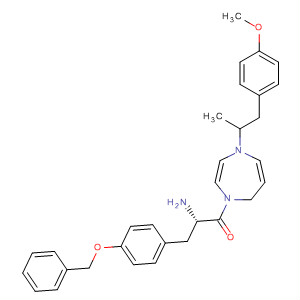 636605-06-6  1H-1,4-Diazepine,1-[(2S)-2-amino-1-oxo-3-[4-(phenylmethoxy)phenyl]propyl]hexahydro-4-[2-(4-methoxyphenyl)-1-methylethyl]-