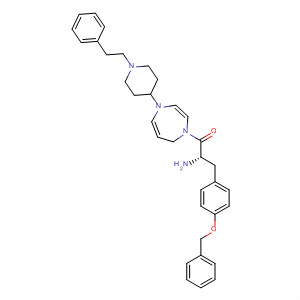 636605-07-7  1H-1,4-Diazepine,1-[(2S)-2-amino-1-oxo-3-[4-(phenylmethoxy)phenyl]propyl]hexahydro-4-[1-(2-phenylethyl)-4-piperidinyl]-