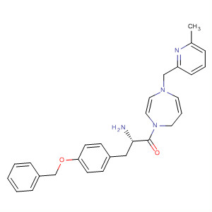636605-08-8  1H-1,4-Diazepine,1-[(2S)-2-amino-1-oxo-3-[4-(phenylmethoxy)phenyl]propyl]hexahydro-4-[(6-methyl-2-pyridinyl)methyl]-