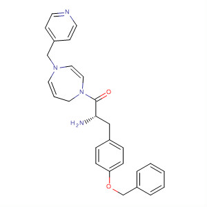 636605-14-6  1H-1,4-Diazepine,1-[(2S)-2-amino-1-oxo-3-[4-(phenylmethoxy)phenyl]propyl]hexahydro-4-(4-pyridinylmethyl)-