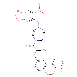 636605-15-7  1H-1,4-Diazepine,1-[(2S)-2-amino-1-oxo-3-[4-(phenylmethoxy)phenyl]propyl]hexahydro-4-[(6-nitro-1,3-benzodioxol-5-yl)methyl]-