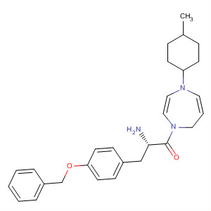637020-02-1  1H-1,4-Diazepine,1-[(2S)-2-amino-1-oxo-3-[4-(phenylmethoxy)phenyl]propyl]hexahydro-4-(4-methylcyclohexyl)-