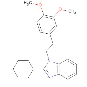 637041-72-6  1H-Benzimidazole, 2-cyclohexyl-1-[2-(3,4-dimethoxyphenyl)ethyl]-