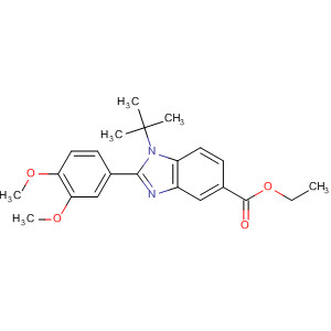 637041-76-0  1H-Benzimidazole-5-carboxylic acid,2-(3,4-dimethoxyphenyl)-1-(1,1-dimethylethyl)-, ethyl ester