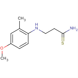 63734-60-1  Propanethioamide, 3-[(4-methoxy-2-methylphenyl)amino]-