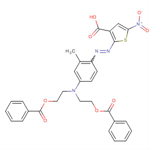 63737-05-3  3-Thiophenecarboxylic acid,2-[[4-[bis[2-(benzoyloxy)ethyl]amino]-2-methylphenyl]azo]-5-nitro-