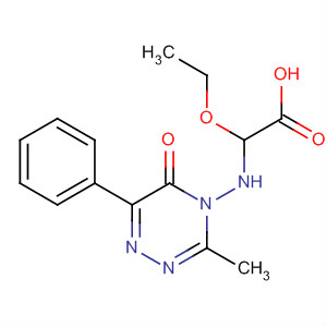 63760-77-0  Acetic acid,ethoxy[(3-methyl-5-oxo-6-phenyl-1,2,4-triazin-4(5H)-yl)amino]-