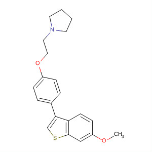 63763-12-2  Pyrrolidine, 1-[2-[4-(6-methoxybenzo[b]thien-3-yl)phenoxy]ethyl]-