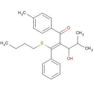 637767-68-1  1-Pentanone,2-[(butylthio)phenylmethylene]-3-hydroxy-4-methyl-1-(4-methylphenyl)-,(2Z)-