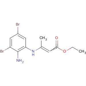 63780-38-1  2-Butenoic acid, 3-[(2-amino-3,5-dibromophenyl)amino]-, ethyl ester