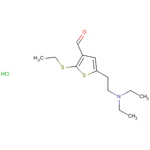 63785-98-8  3-Thiophenecarboxaldehyde, 5-[2-(diethylamino)ethyl]-2-(ethylthio)-,hydrochloride