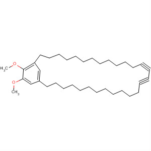 63786-21-0  Bicyclo[28.3.1]tetratriaconta-1(34),30,32-triene-14,16-diyne,31,32-dimethoxy-