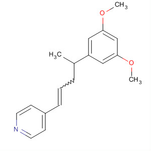 63790-27-2  Pyridine, 4-[4-(3,5-dimethoxyphenyl)-1-pentenyl]-