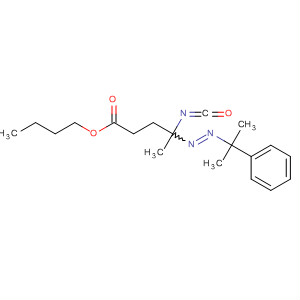 63806-09-7  Pentanoic acid, 4-isocyanato-4-[(1-methyl-1-phenylethyl)azo]-, butylester